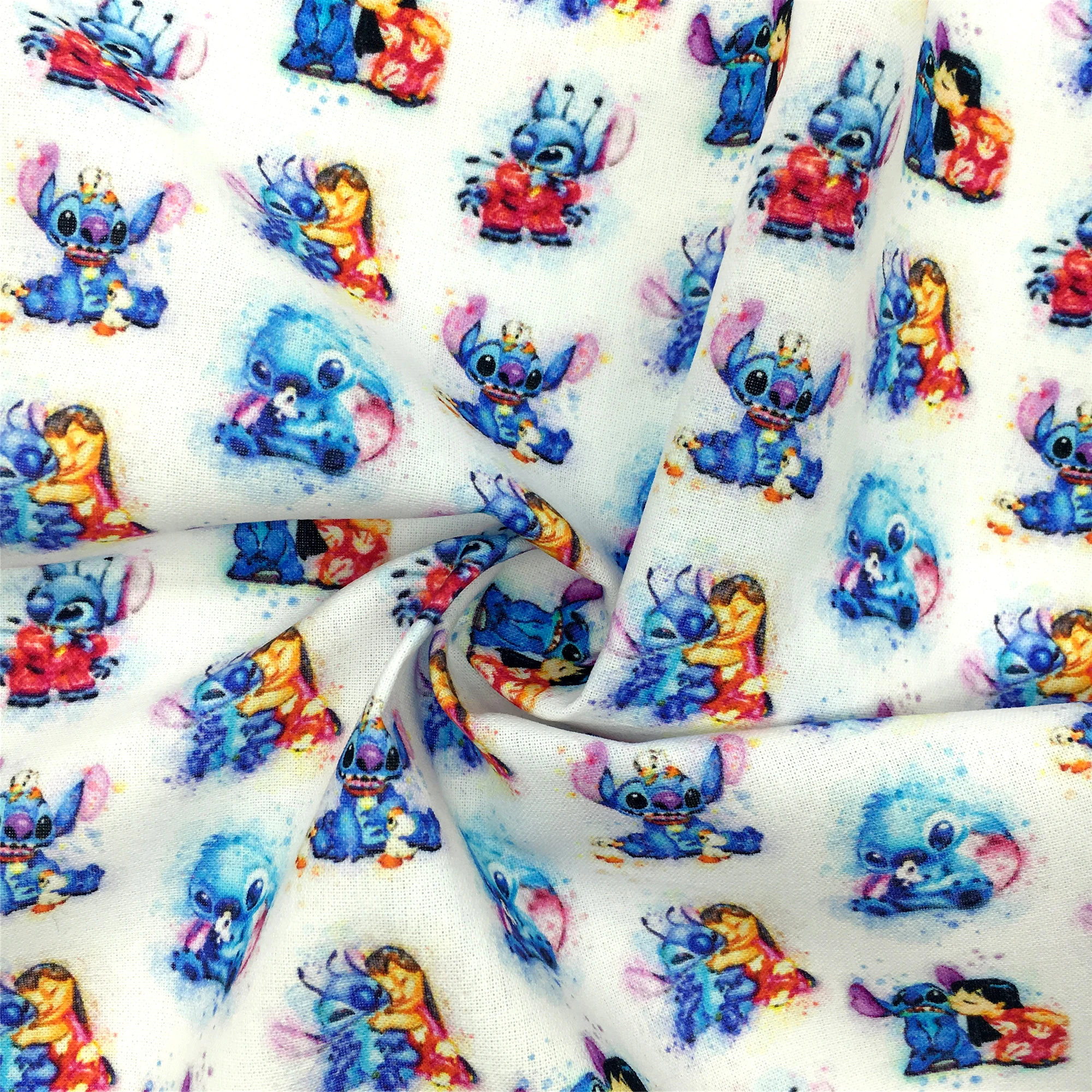 Disney Лило и Стич жасмин 50*145 см 100% хлопчатобумажная ткань шитье квилтинг рукоделие