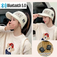 Bluetooth Sport Earphone Cap Wireless Headphones Winter Hands-free Call Music Knitted Baseball Hat Earbuds For All Smart Phones