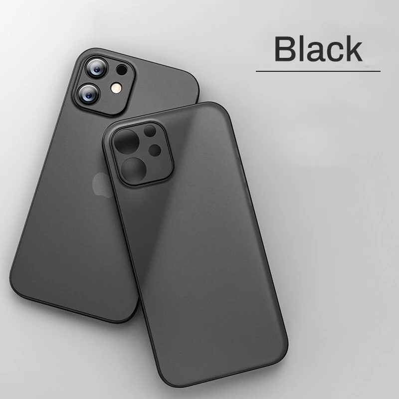 Ультратонкий простой чехол 0 2 мм для iPhone 13 Mini 12 11 Pro Xs Max X Xr SE 2020 2022 7 8 6S Plus прозрачный