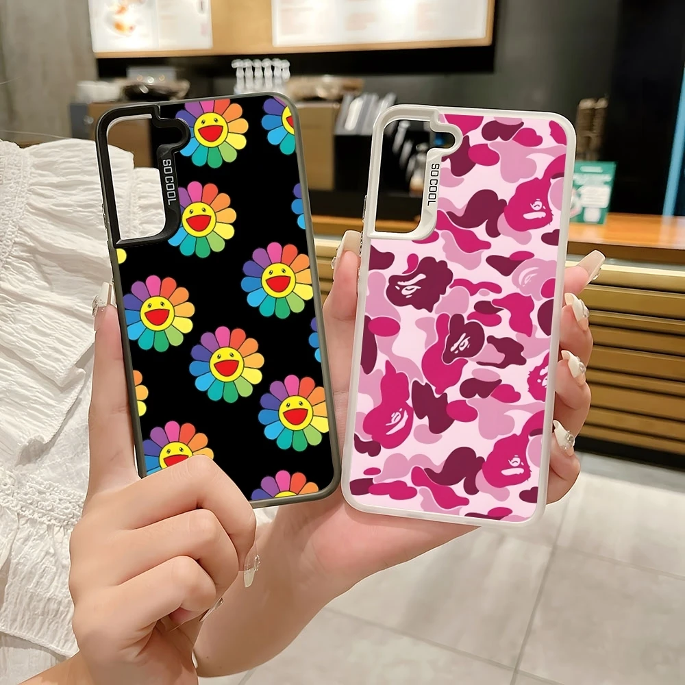 KaiKai KiKi Art Phone Case Colored Silver Trendy For Samsung A 16 04 05 13 14 15 20 22 23 25 31 32 33 34 35 50 51 52
