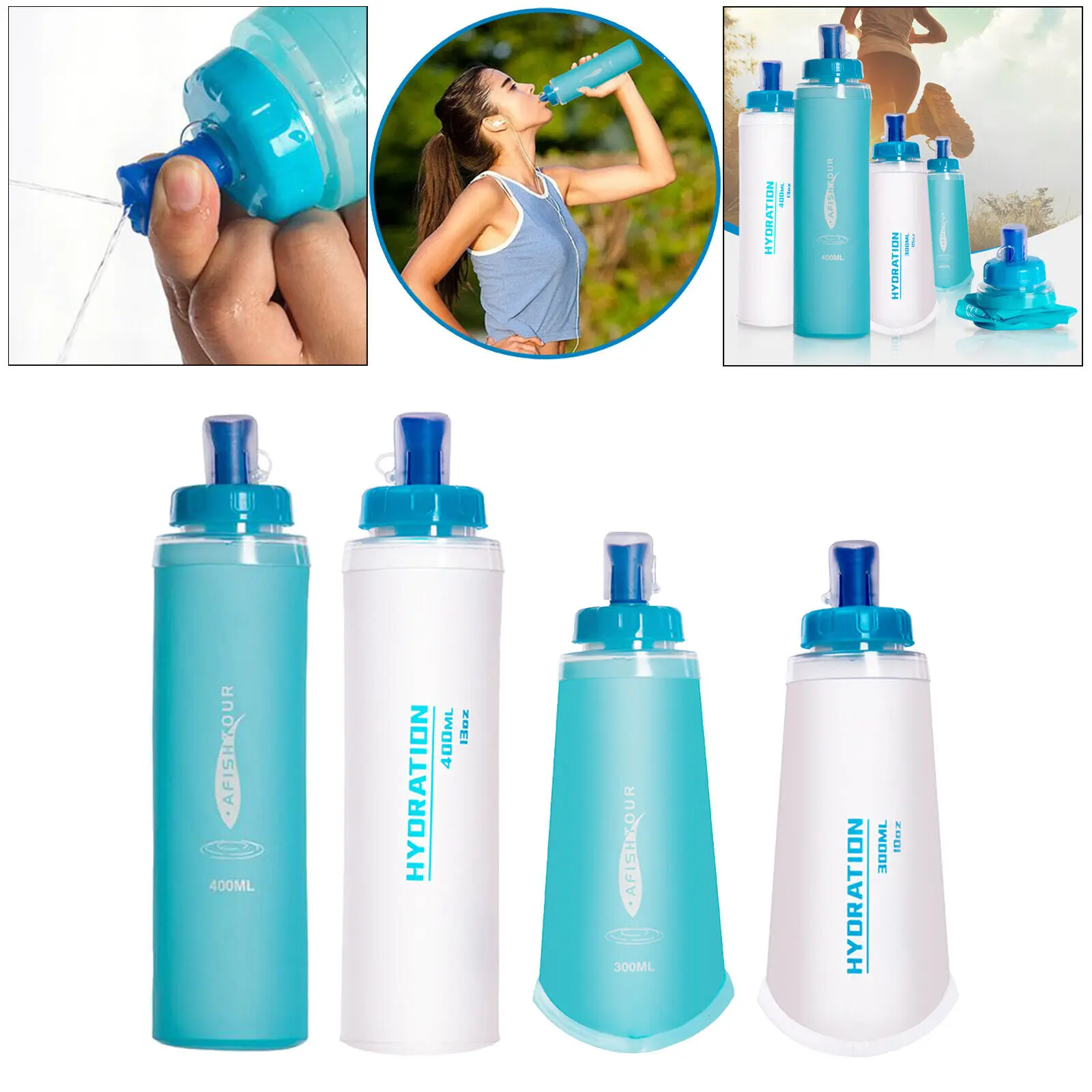 

TPU Soft Bottles Foldable Silicone Water Tank Bag Outdoor Sport Traveling Running Cycling Marathon Kettle Hydration Pack Bladder