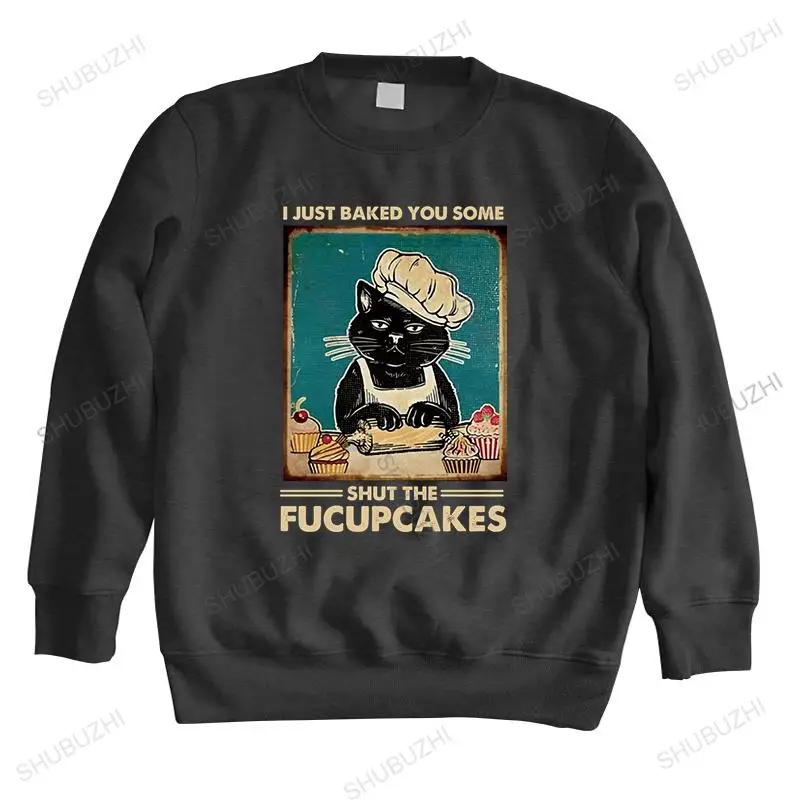 Мужская хлопковая толстовка с капюшоном, модная черная кошачья надпись «Я только что запечатала вас», Повседневная Толстовка, брендовые весенние толстовки унисекс