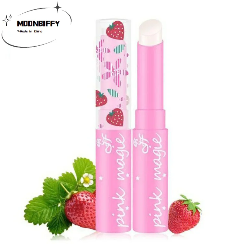

Strawberry Lip Balm Temperature Changing Color Moisturizer Balm Lipstick Long-Lasting Nourishment Protects The Lips Hot