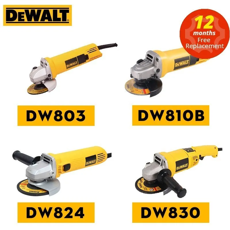 

DEWALT Angle Grinder DW830 Grinding Machine Cutting Polisher 125/100mm DIY Power Tool