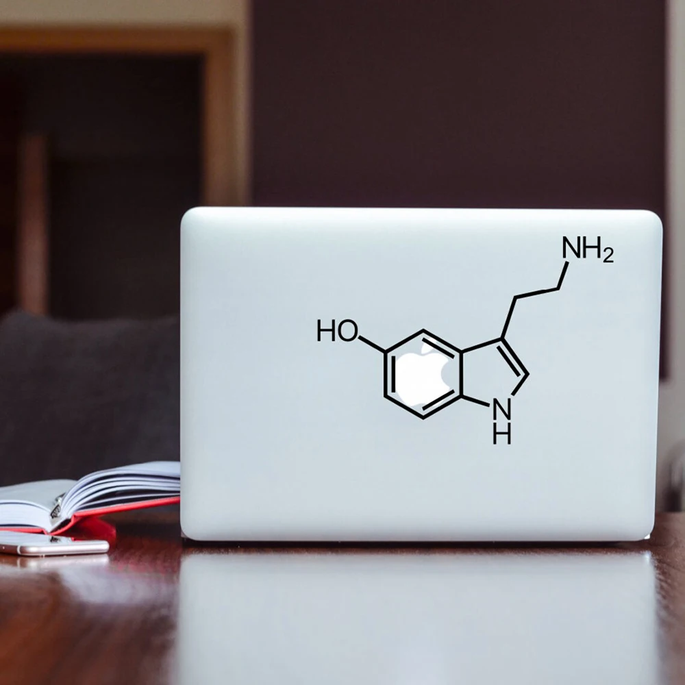 Наклейка серотонина для MacBook наклейка ноутбука Apple счастливая химическая