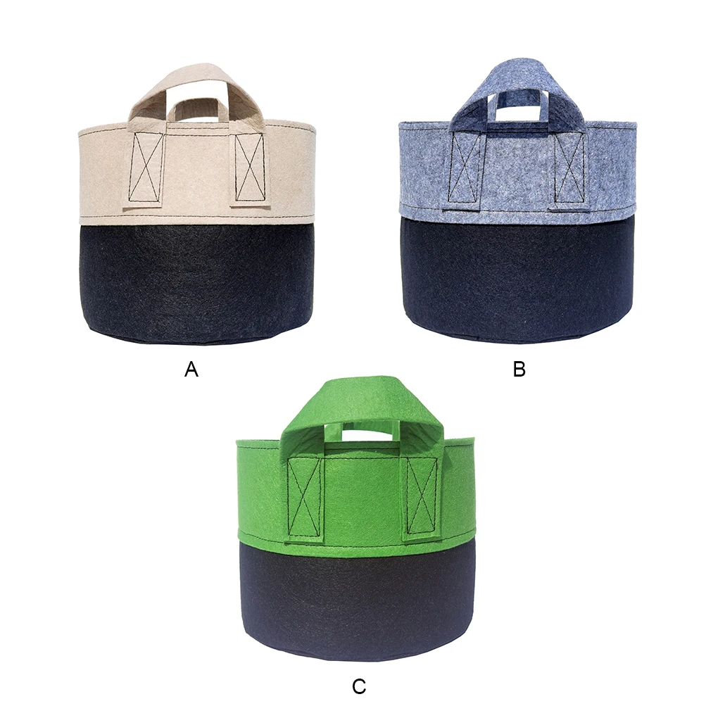 

5PCSs Environmentally Friendly Plant Pot Bags For Sustainable Gardening Sturdy Fabric