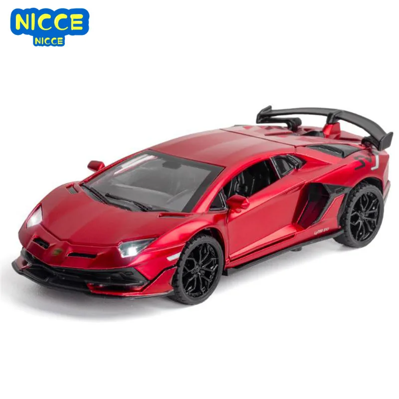 

Nicce 1:32 Aventador SVJ Alloy Car Model Diecast Toy Vehicles Car Model Sound Light Collection Toys for Children Gift A234