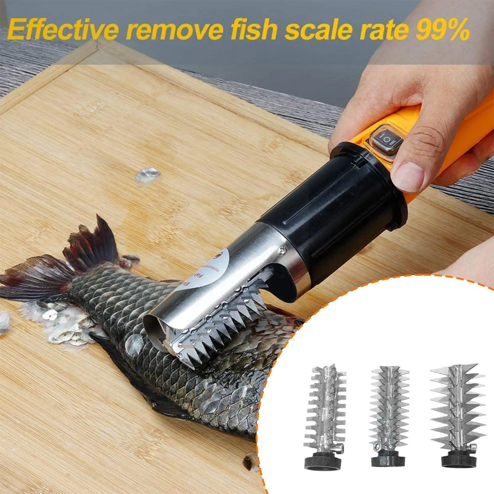 

Steel Fish Scale Machine Cutter Electric Fish Scale Accessories Fish Scale Knife Machine Scraper B2m4