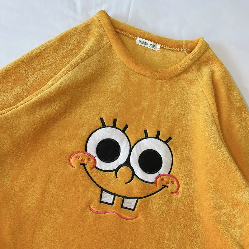 Onesies Pajamas For Women Winter Flannel Nightgown Cute Cartoon Warm Nightdress