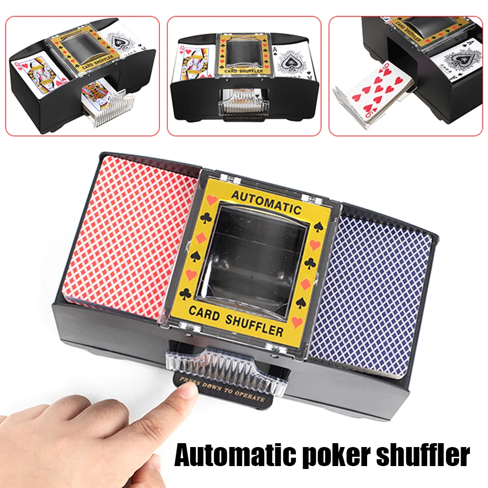 

Automatic Card Shuffler Board Game Poker Playing Cards Electric Poker Shuffler Party Entertainment And Card Shuffler Essentials
