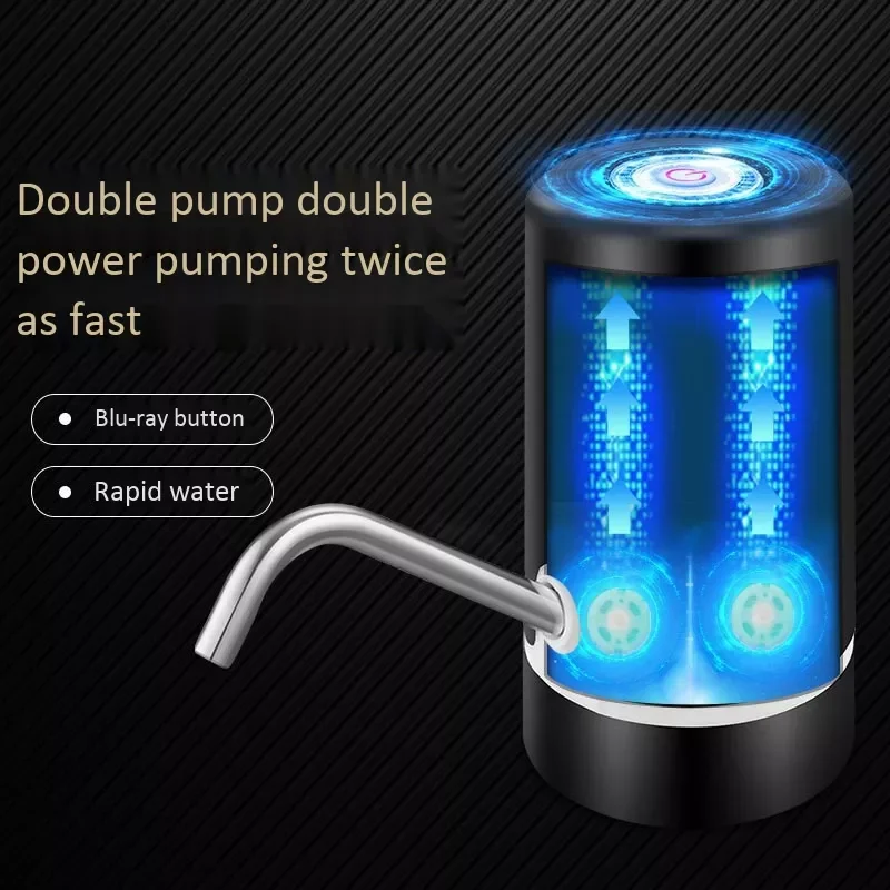 

SANQ USB Fast Charging Double Motor Electric Automatic Bottle Drinking Water Pump Dispenser Charging Double Pump Barrel Pump
