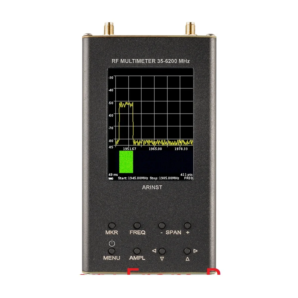 

Портативный радиочастотный анализатор спектра Arinst SSA-TG R2S с генератором отслеживания 6,2 ГГц с сенсорным экраном