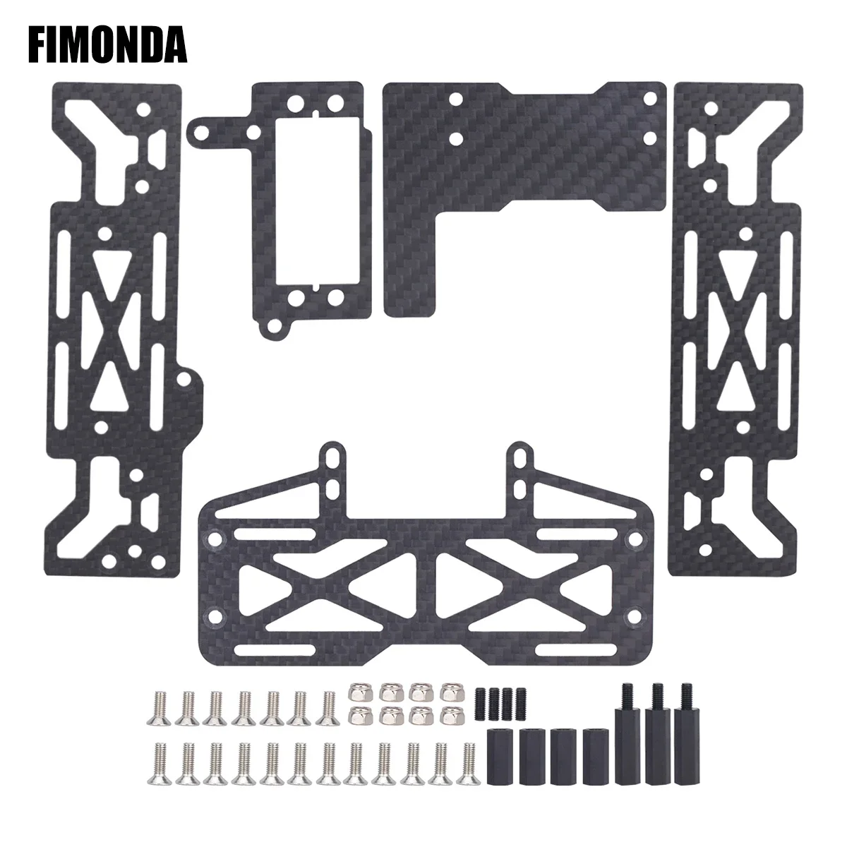 Комплект аккумуляторной пластины и сервопривода из углеродного волокна для 1/10 RC