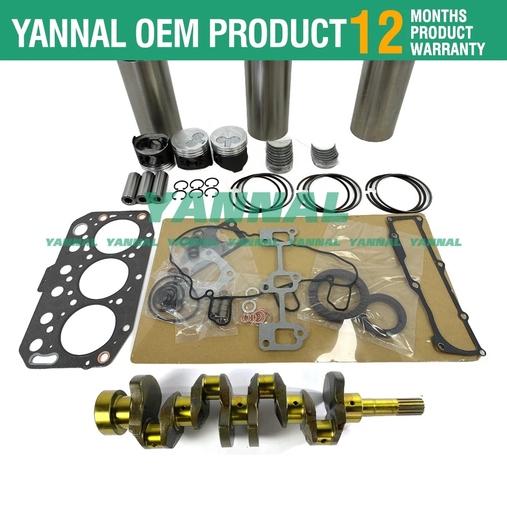 3TNV70 3TNV70-BJUV Комплект для ремонта коленчатого вала двигателя Yanmar XUV Gator 855D Запчасти