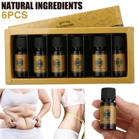 6 pcs 10ml ginger essential oil therapy lymphatic drainage foot body plant essential oil metabolism full body slim massage oils