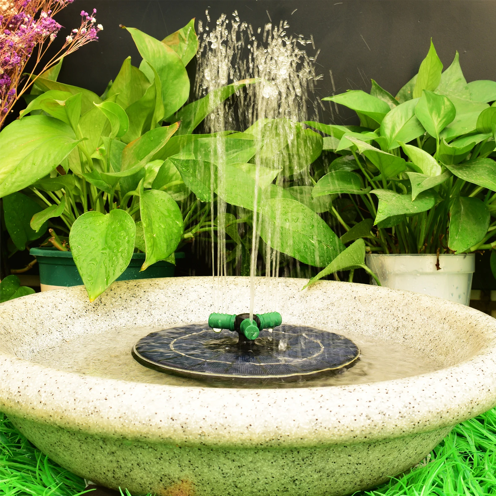 

Солнечный плавающий фонтанный насос, садовый водопад, фонтан на солнечной энергии, стоячий водяной насос, пруд, садовый двор