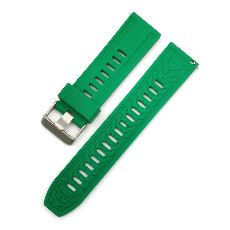 New Silicone Watch Bands18/20/22/24mm Soft Quick Release Rubber Watch Strap Waterpoof Bracelet for Seiko Huawei Sumsang Watch