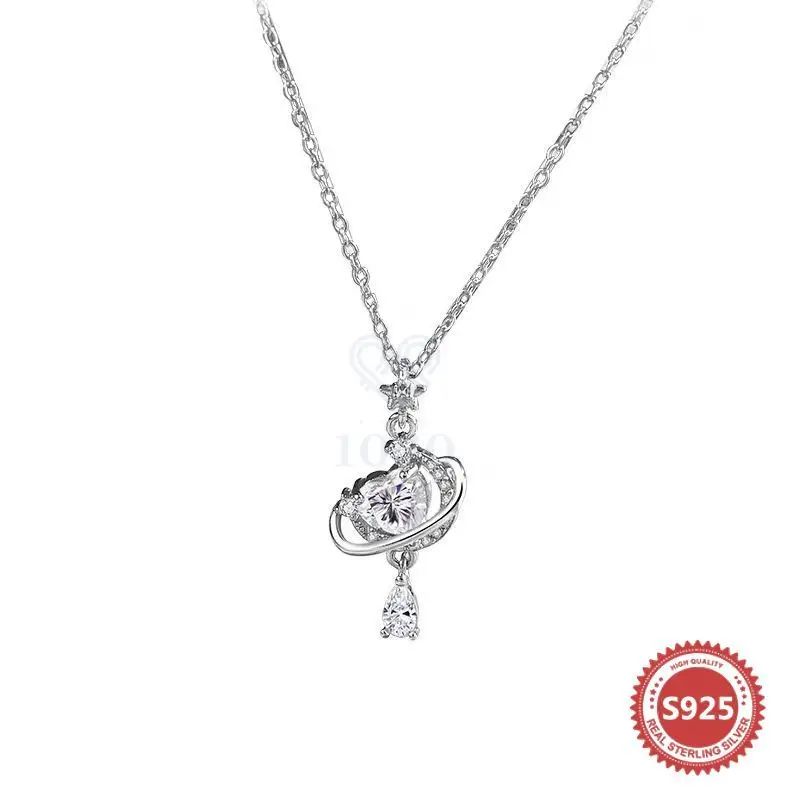 S925 Стерлингового Серебра Высококачественное Оригинальное Ожерелье Комплект