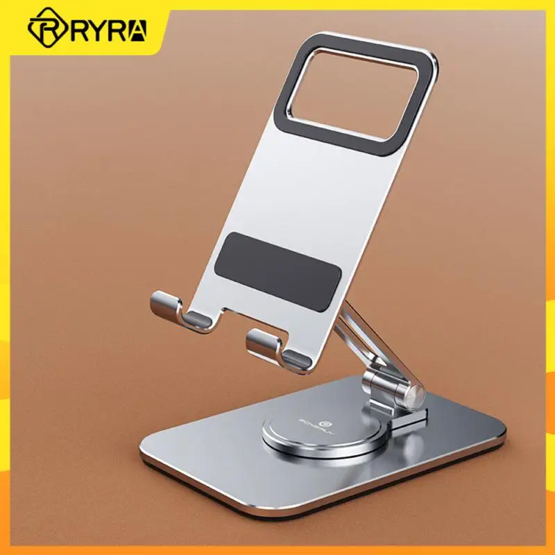 

RYRA вращающийся на 360 ° Настольный стенд из алюминиевого сплава складной кронштейн для мобильного телефона для IPhone IPad Xiaomi регулируемый держа...