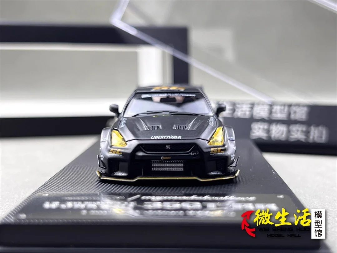 Фото Готовые акции MC 1:64 LB 35GT-RR Matte Black Коллекция Подарочная масштабная модель автомобиля №1
