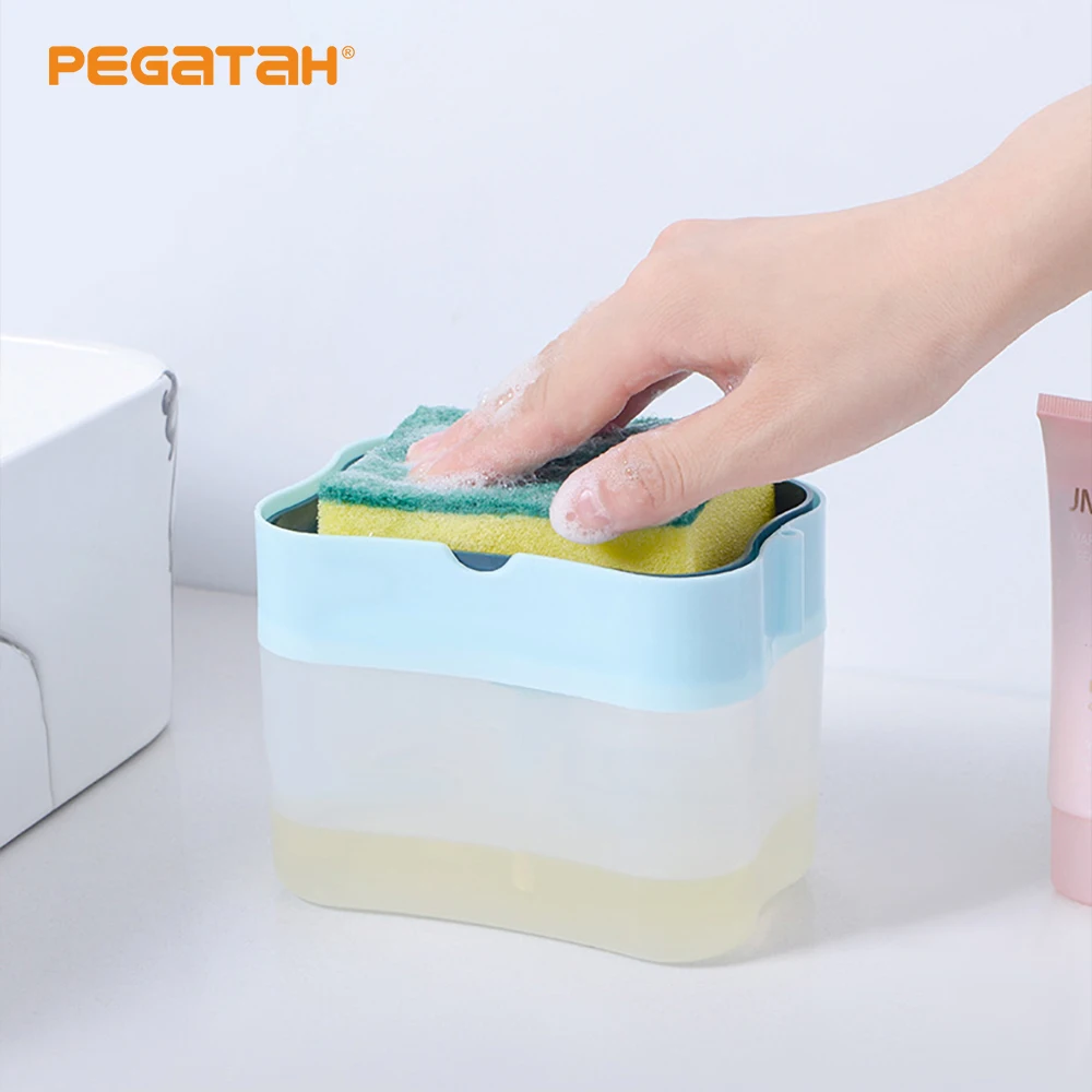 

Automatic Soap Dispenser Bottle for Liquid Soap Kitchen Sponge Soap Dispenser Ditchen Sponge Dispenser Manual Soap Dispenser
