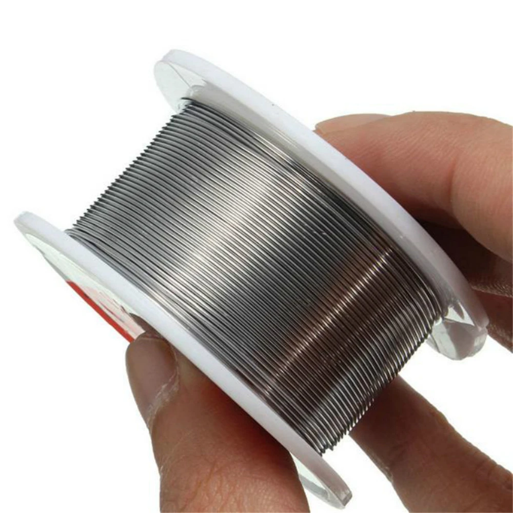 

100g 0.5/0.6/0.8/1/1.2mm 63/37 FLUX 2.0% 45FT Tin Wire Melt Rosin Core Solder Soldering Wire Roll No-clean Brazing wire
