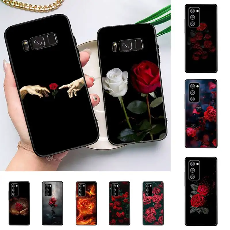 

Beautiful Red Roses Phone Case for Samsung J 2 3 4 5 6 7 8 prime plus 2018 2017 2016 core