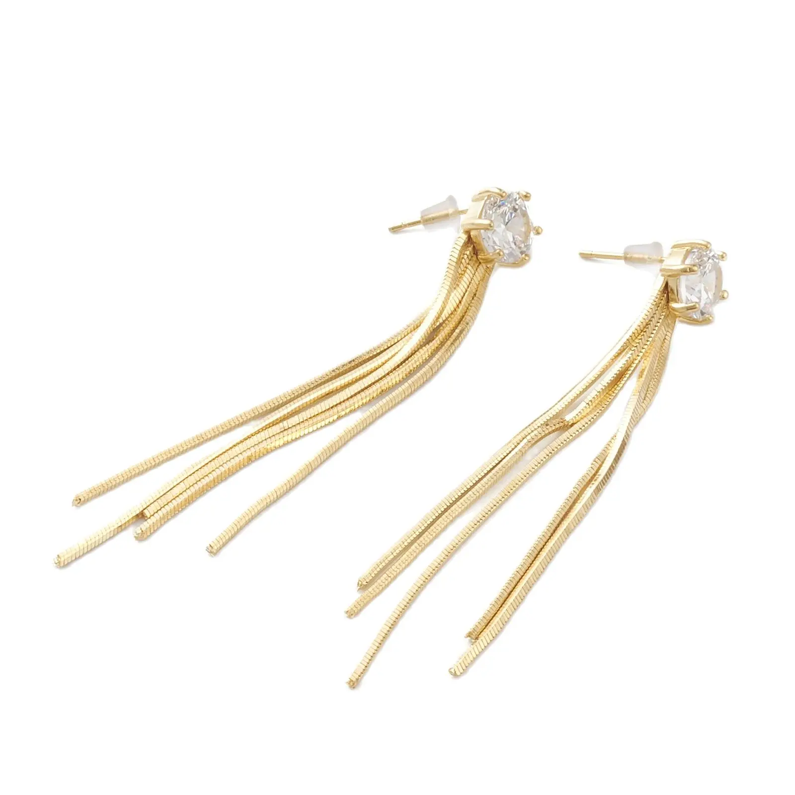 

Женские латунные серьги-кисточки со змеиным плетением, 1 пара