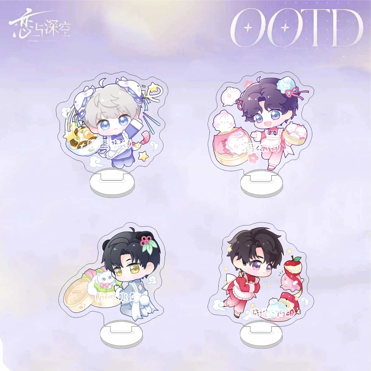 Акриловая подставка с аниме Love and Deepspace сильус рафайель Q версии мини-доска форма