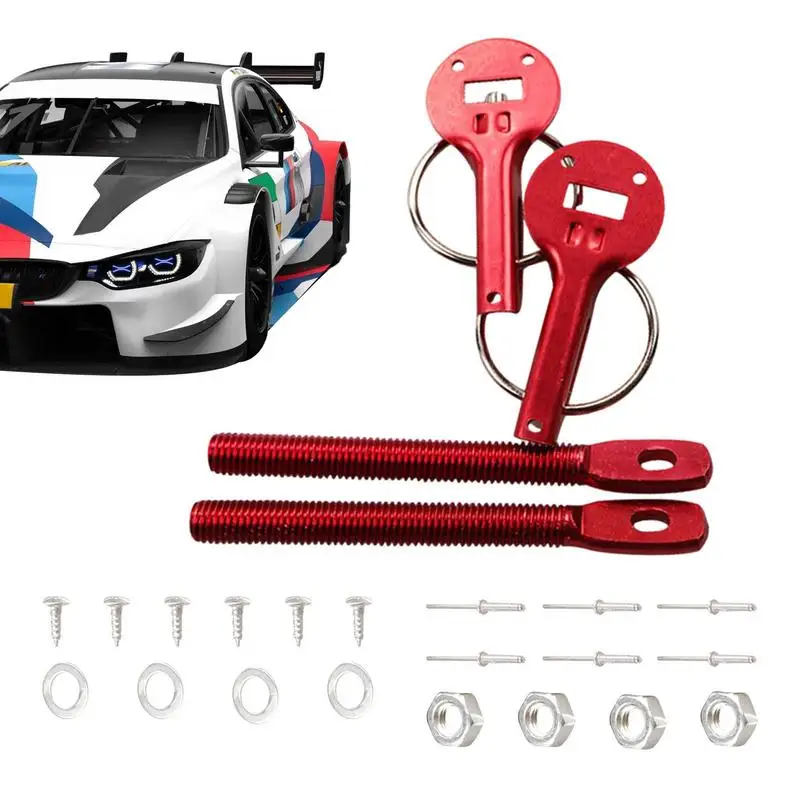 

Набор защелок для капота автомобиля, универсальные автомобильные замки на бампере, комплект Быстросъемных защелок