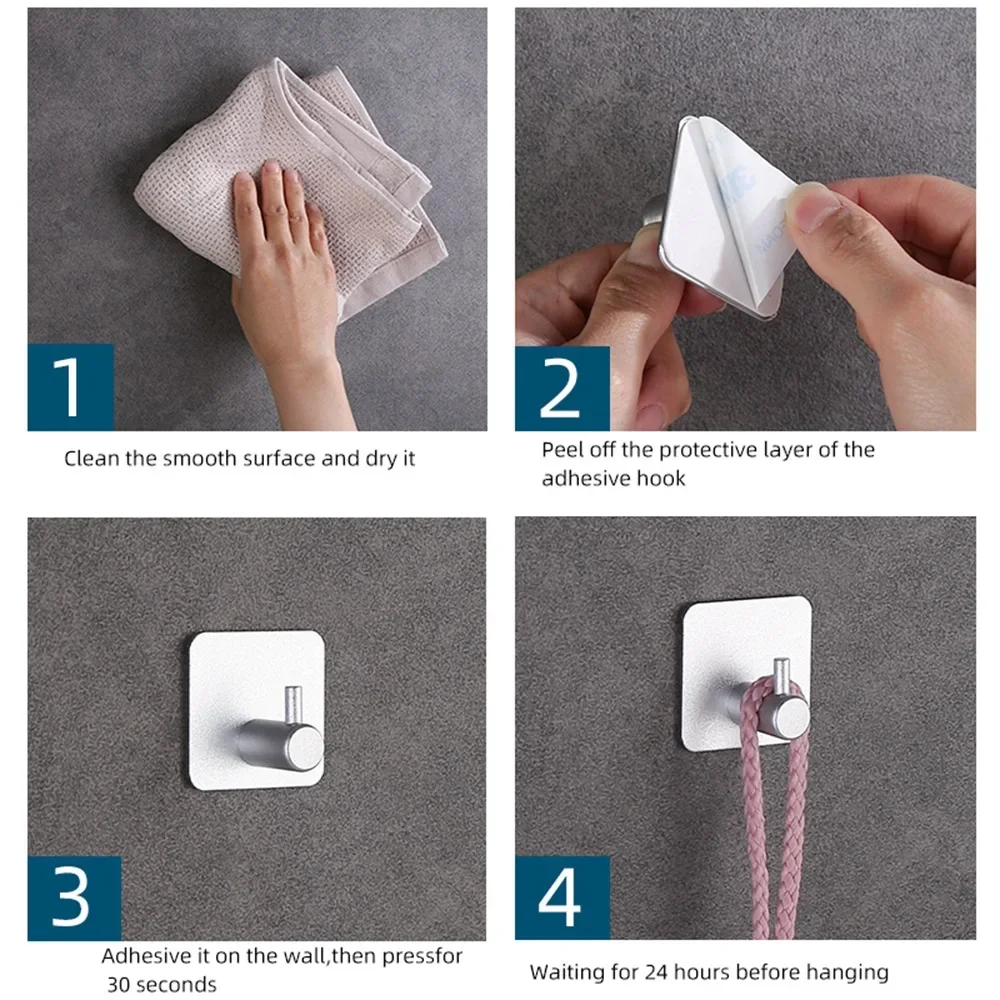 Крючок крючок для одежды ванной комнаты одинарная металлическая бесшовная