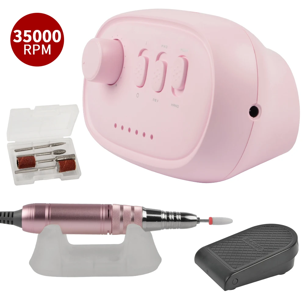 35000RPM Nail Drill Manicure Machine Electric Nail Remover Nail File Multifunctional for Nail Polishing Accessories