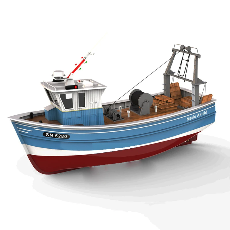 

DIY Boat Model Assembly Kit 3D Printed Spanish Fishing Boat Resin Shell Beginner Boy Gift Office Ornament