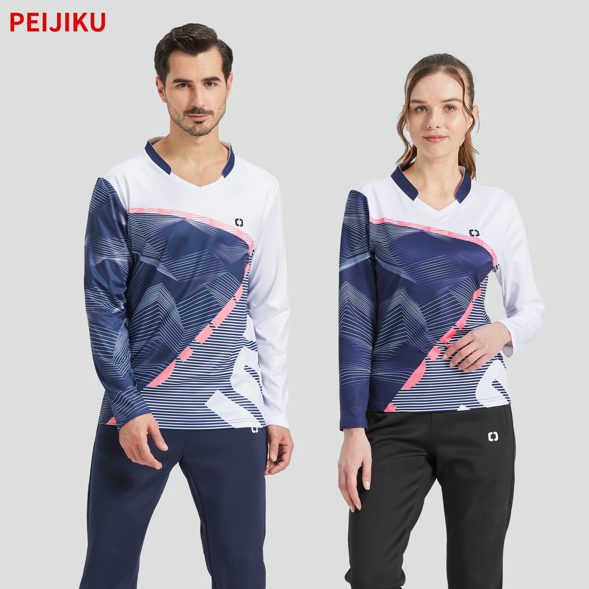 

Men's and women's sportswear set, used for table tennis, badminton, tennis fitness sportswear, sweat resistant and breathable