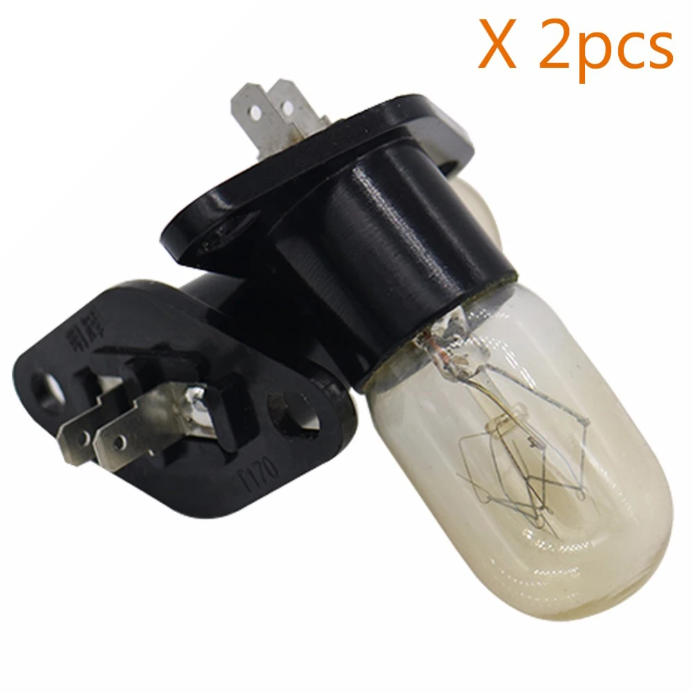 

2pcs/lot Microwave Oven Refrigerator bulb spare repair parts accessories 240V 25W Lamp replacement for