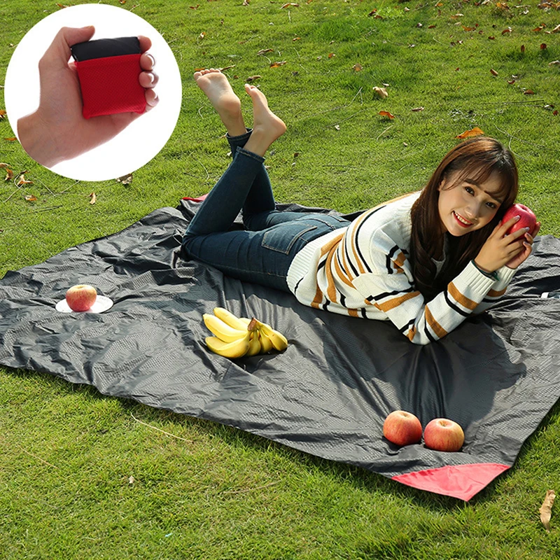 

Mini Portable Lightweight Picnic Mat Pocket Blanket Waterproof Outdoor Travel Camping Beach Blanket Foldable Durable Blanket Mat