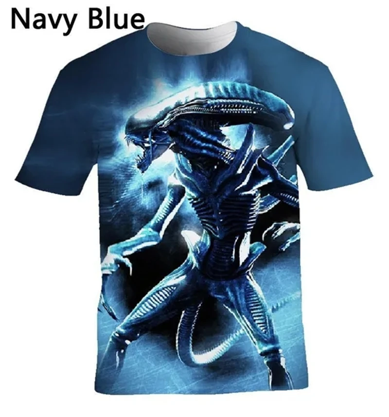 

Товар Xenomorph футболка с 3D принтом инопланетянина Повседневная модная футболка с коротким рукавом Мультяшные унисекс Мужские футболки удобный топ