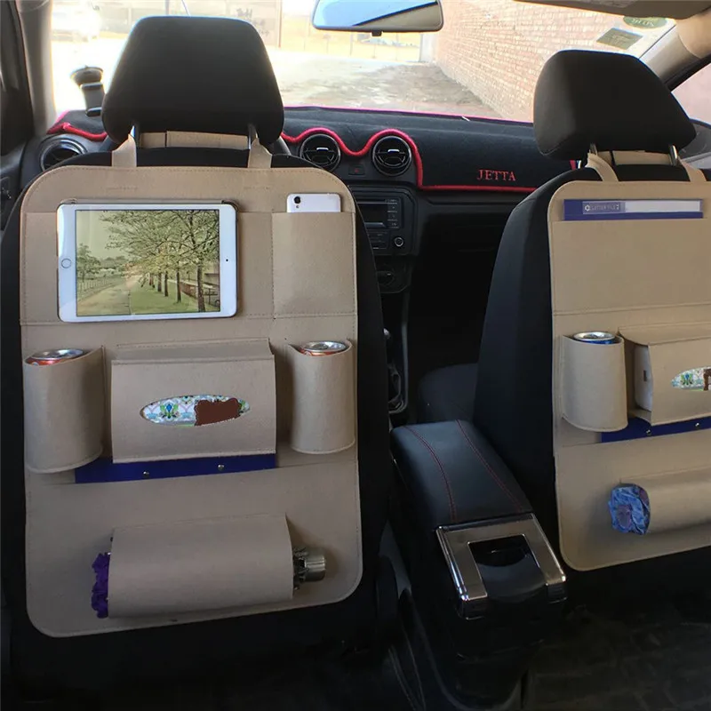 

Подвесной Органайзер на спинку сиденья автомобиля, сумка для всякой всячины, Универсальная автомобильная многофункциональная сумка для хранения с несколькими карманами