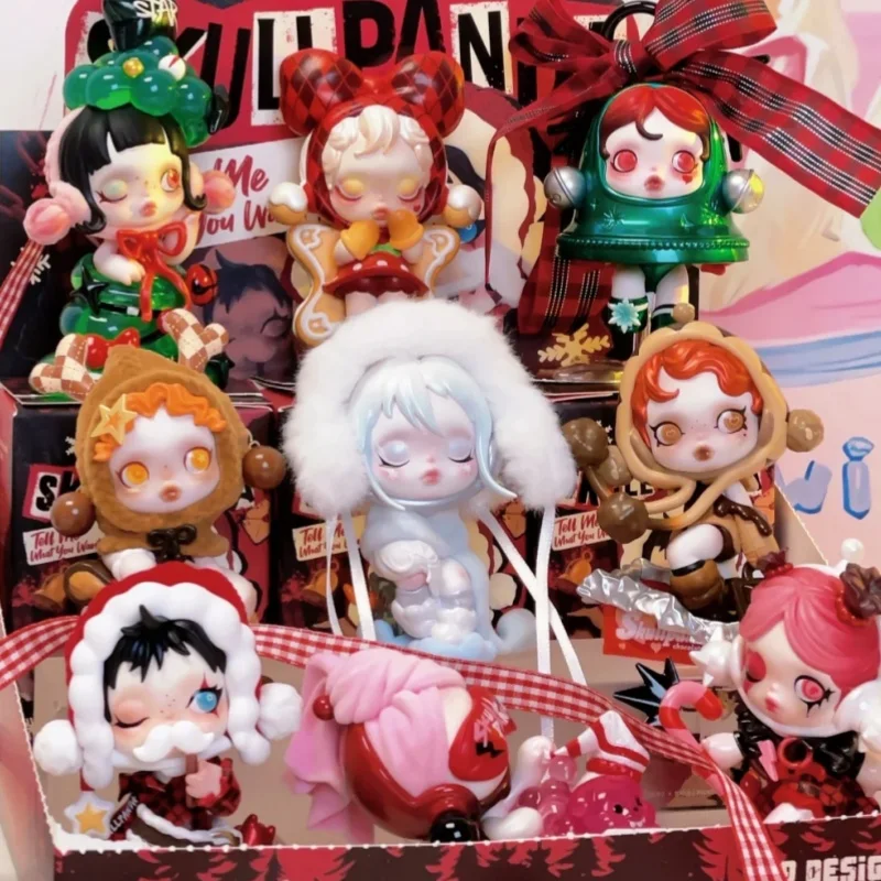 Новая подлинная Skullpanda Time To Make A Wish Series слепая коробка Рождественская атмосфера Let