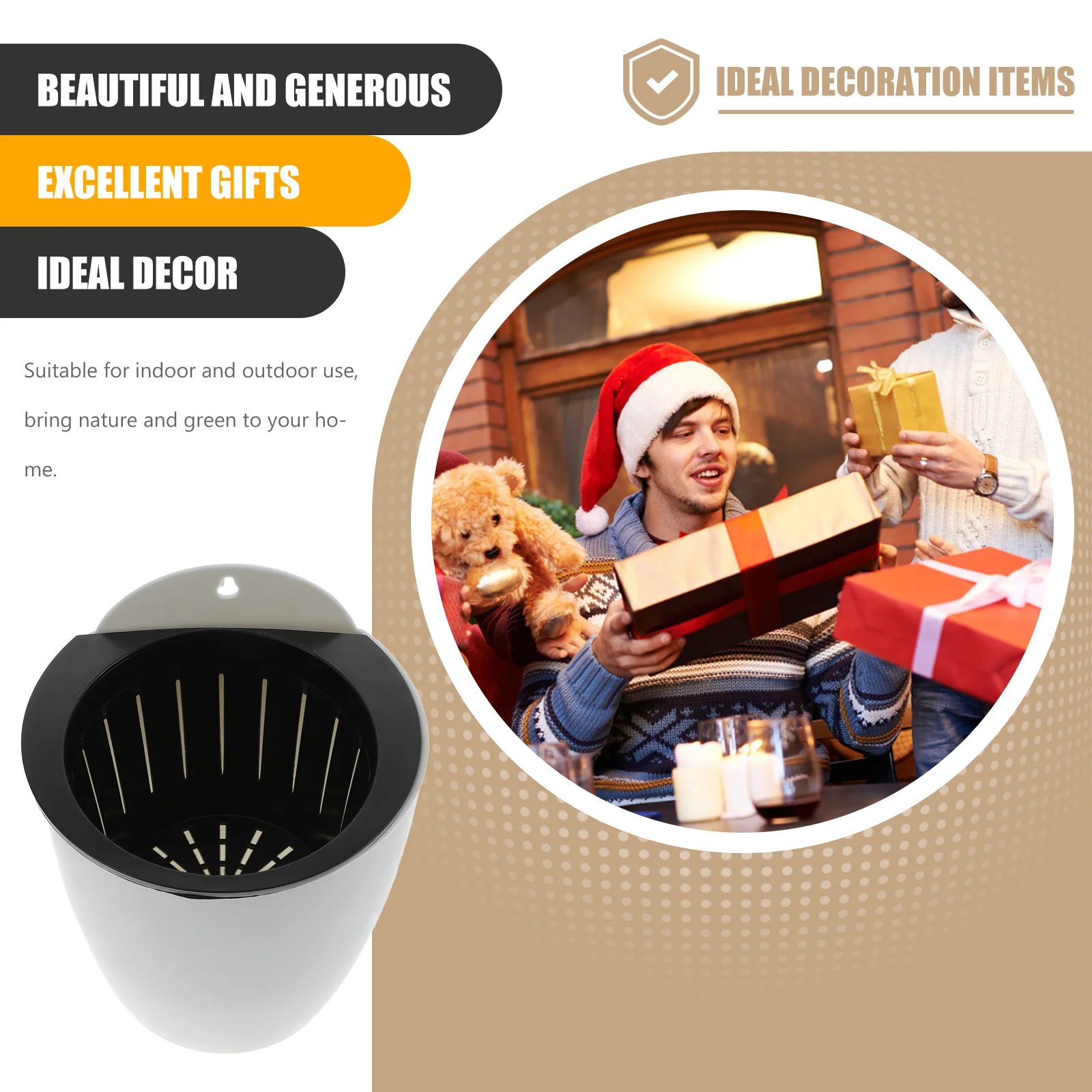 7 шт. настенный самополивающийся цветочный горшок пластиковый ленивый подвесной