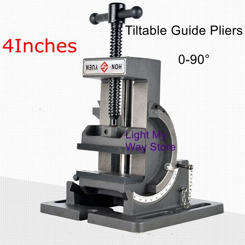 4-inch flat-nose pliers drilling machine bench drill can be tilted guide rod-type angle with 90-degree inclination small vise
