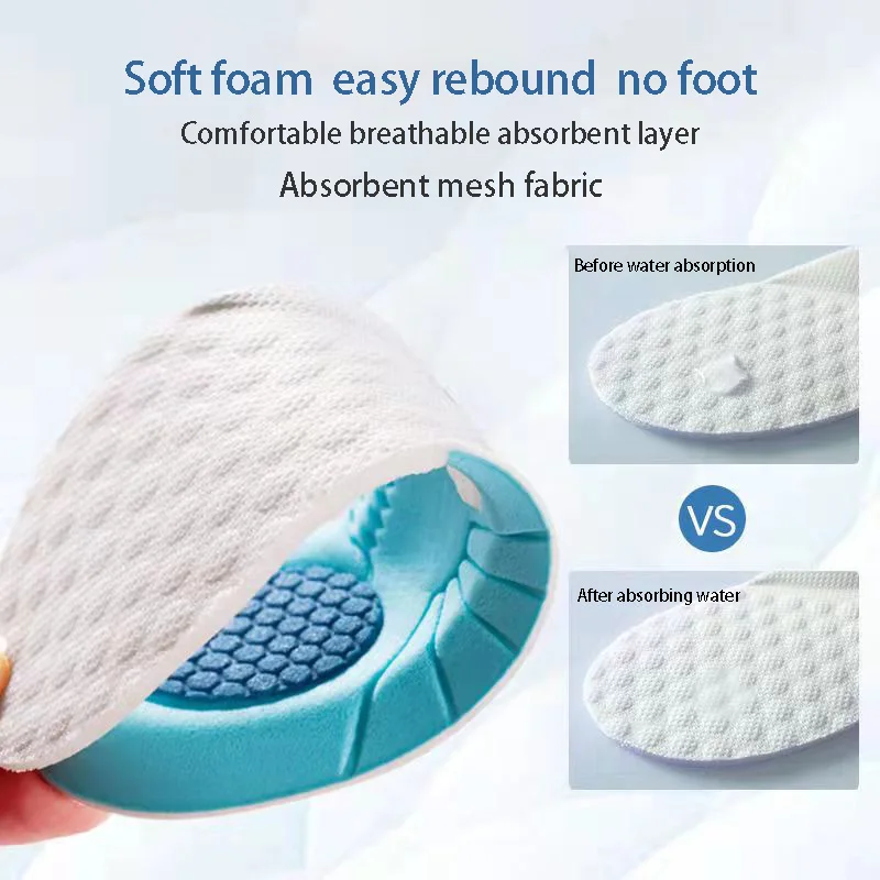 A Pairs Kids Memory Foam Insoles Children Orthopedic Breathable Flat Foot Arch Support Insert Sport Shoes Running Pads Care Tool images - 6