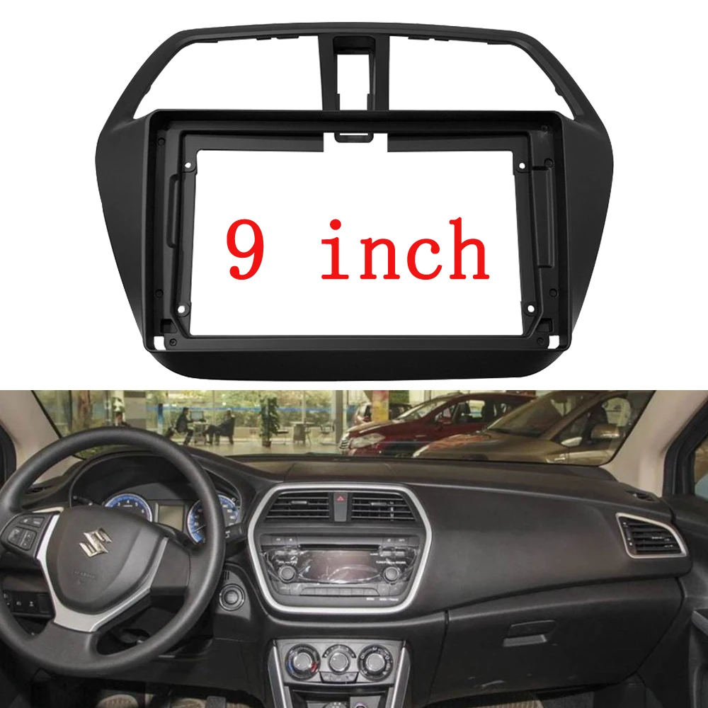 9-дюймовая Автомобильная рамка 2 DIN адаптер для Suzuki S-cross SX4 2014-2017 комплект Android