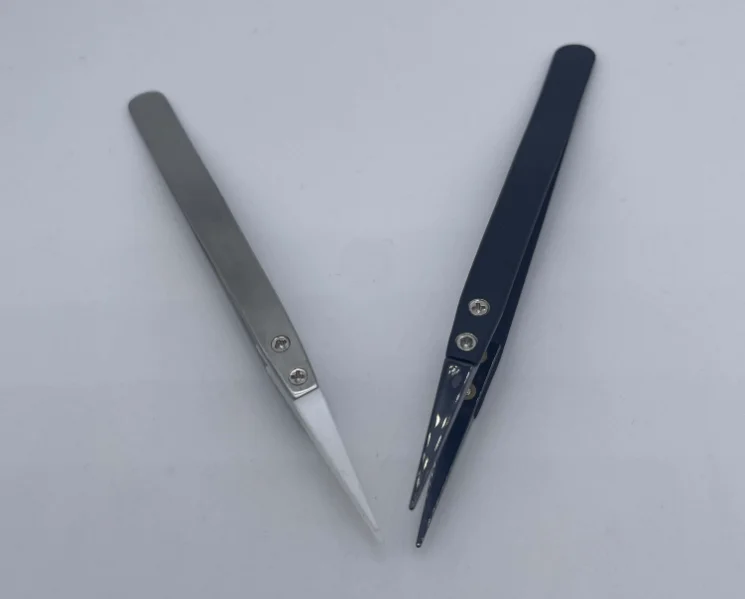 

High Quality Stainless Steel Ceramic Tweezers Heat Resistant Pointed