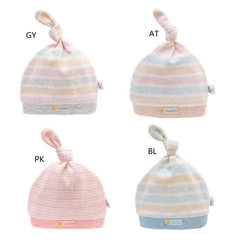 

Q81A Newborn Hospital Hat Autumn Winter Baby Cute Baby Warm Knot Cotton Hat Beanie