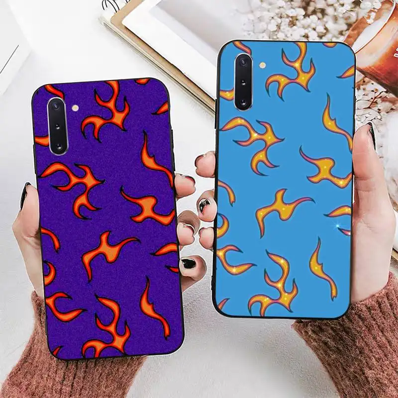 

Aesthetic Flame Phone Case for Samsung Note 5 7 8 9 10 20 pro plus lite ultra A21 12 72