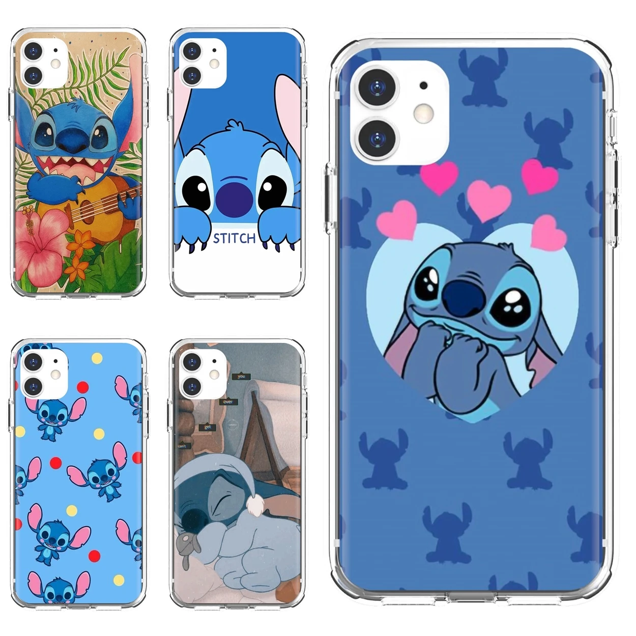 Прозрачные ТПУ чехлы Ar Lilo Stich Ohana для Xiaomi Redmi Note 10 10s 3S 4 4X 5 6 6A 7 8 8T 7A 9 9T 9s 9C 9A Pro |