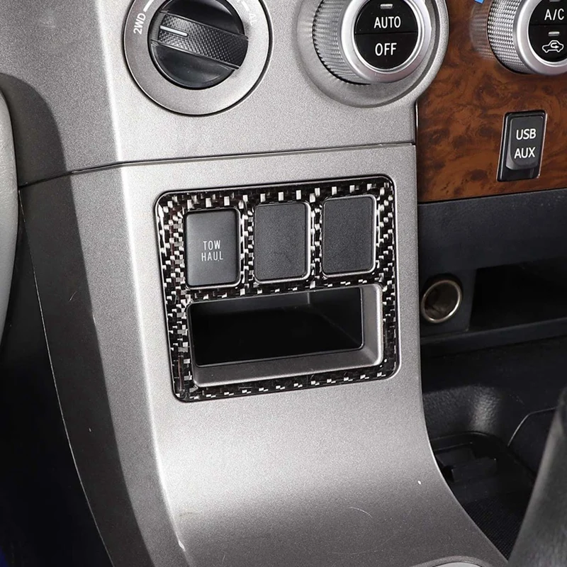 Для Toyota 2007-2013 LHD мягкая карбоновая Автомобильная центральная консоль