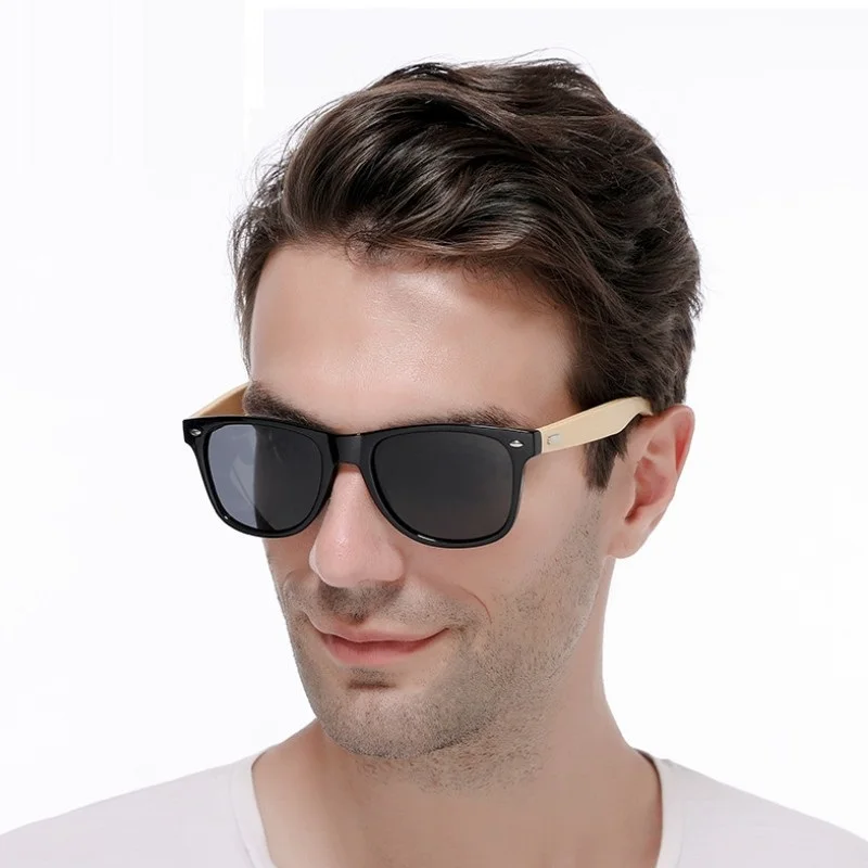

Модные деревянные мужские Ультрафиолетовые Солнцезащитные очки UV400 деревянные классические мужские бамбуковые очки для вождения езды спортивные солнцезащитные очки