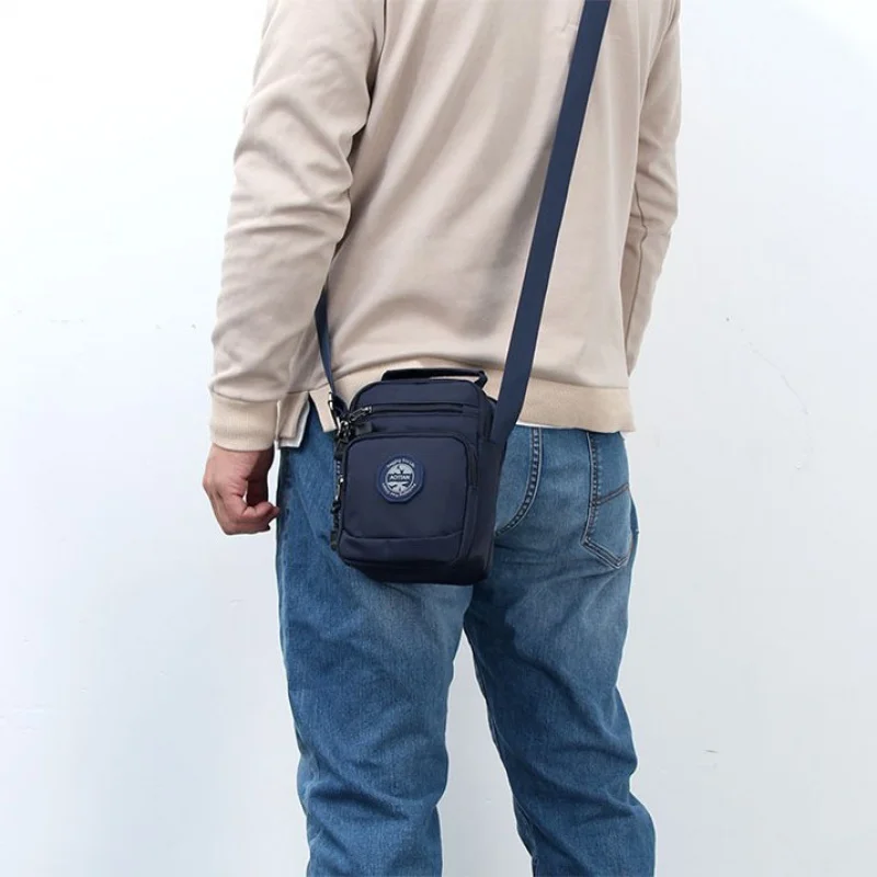 Trendy Men's Multi-Functional Waterproof Crossbody Handbag Mini Travelling Sports Outdoor Crossbody Sling Shoulder Bag